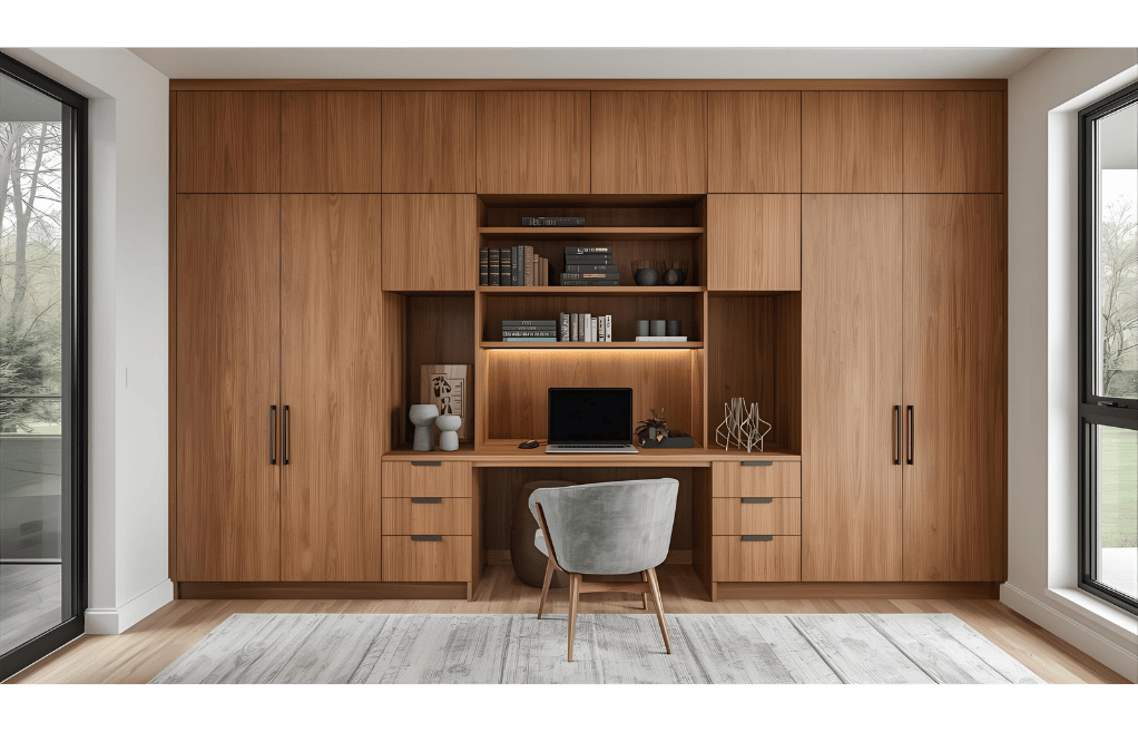 Cupboard Design with Study Table