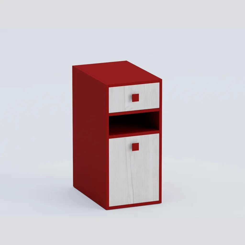 Kinetic Storage Pedestal placed beside an office desk for easy access