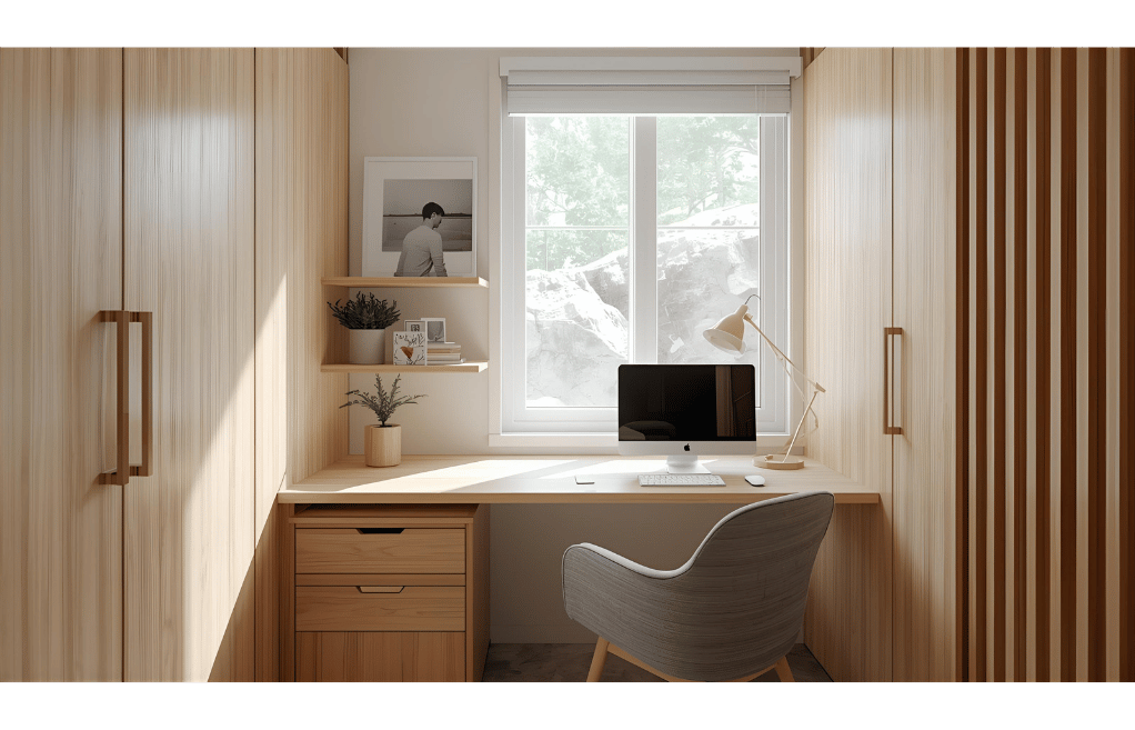 Simple Study Table Design for Small Room