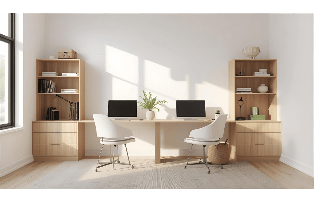Study Table Design for Two Persons (2)