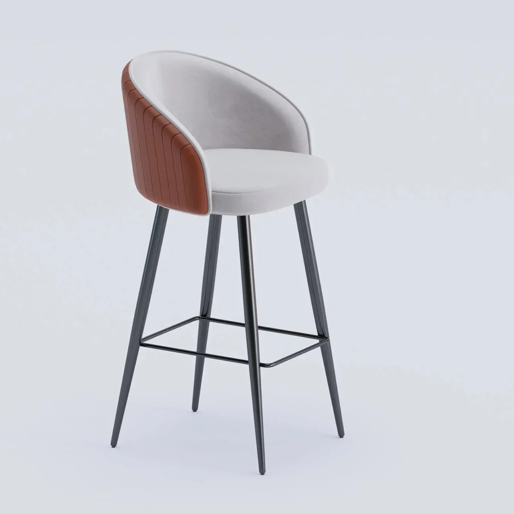 Kinetic Bar Stool with minimalist design perfect for home bars or cafes