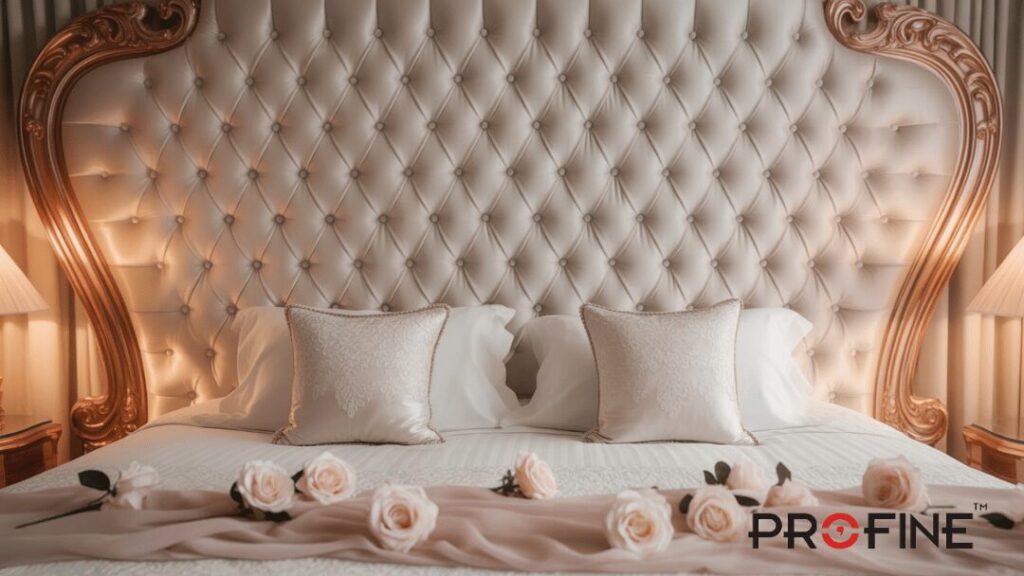 Bridal Poshish Bed with Deep Headboard