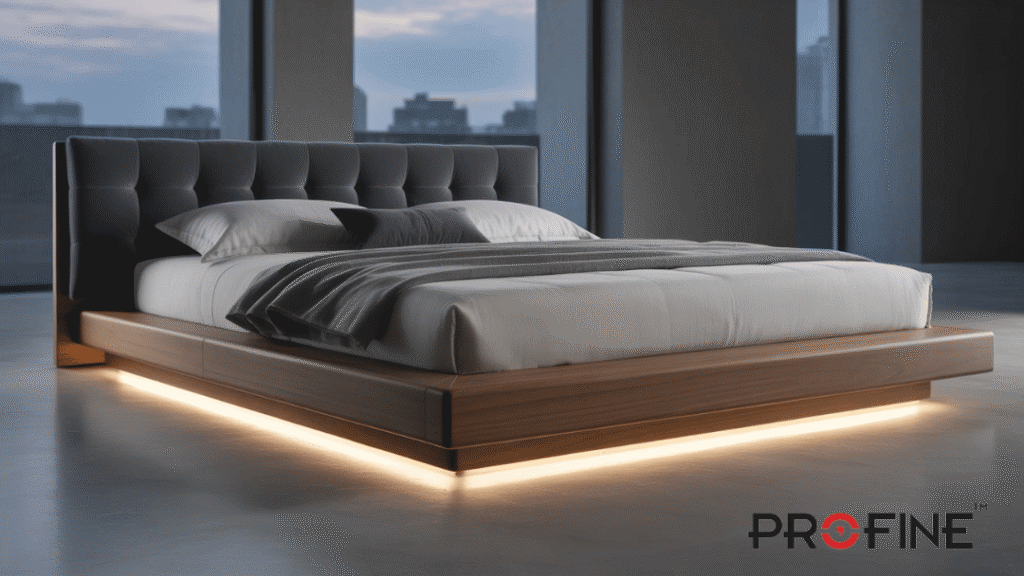 Buttonless Modern Poshish Bed