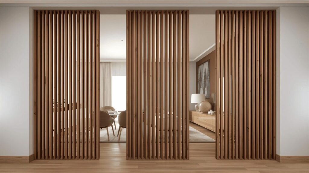 Floating Wooden Partitions