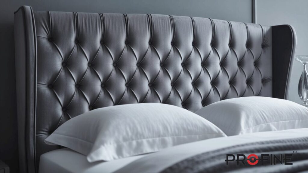 Grey Fabric Poshish Bed