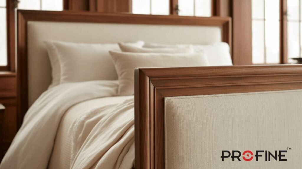 Poshish Bed with Wooden Frame