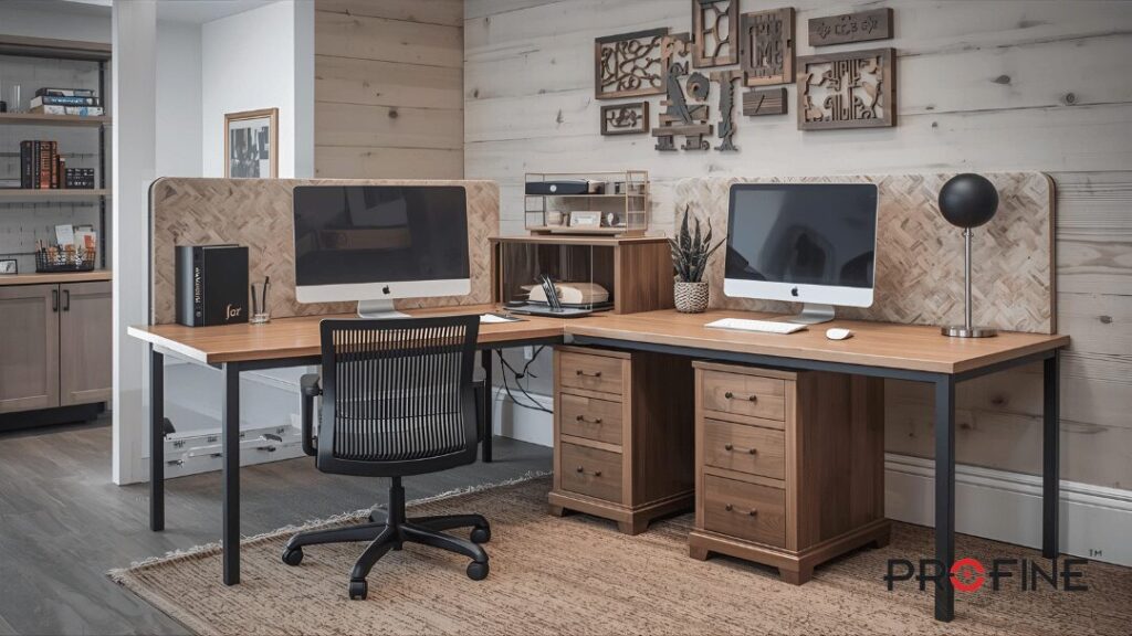 Rustic Office Workstations
