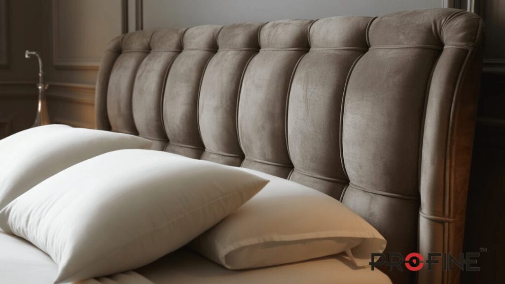 Suede Fabric Upholstered Bed