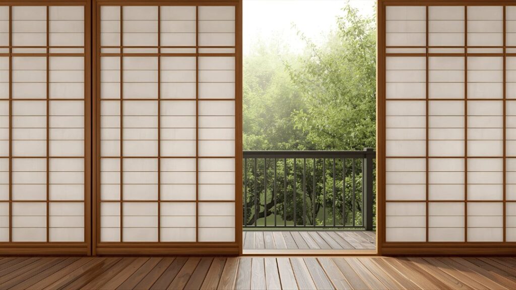 Wooden Dividers with a Zen Influence