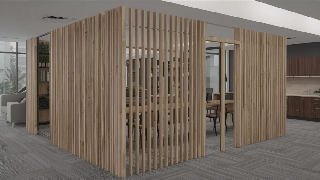 Wooden Partitions for Home Offices