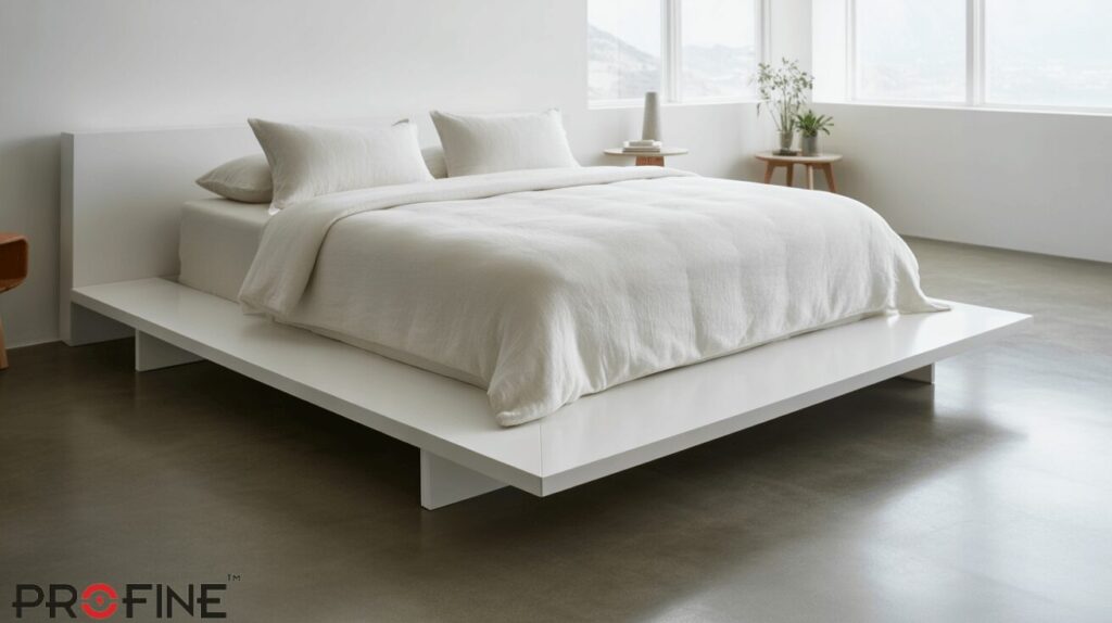 Dark Walnut Floor Bed