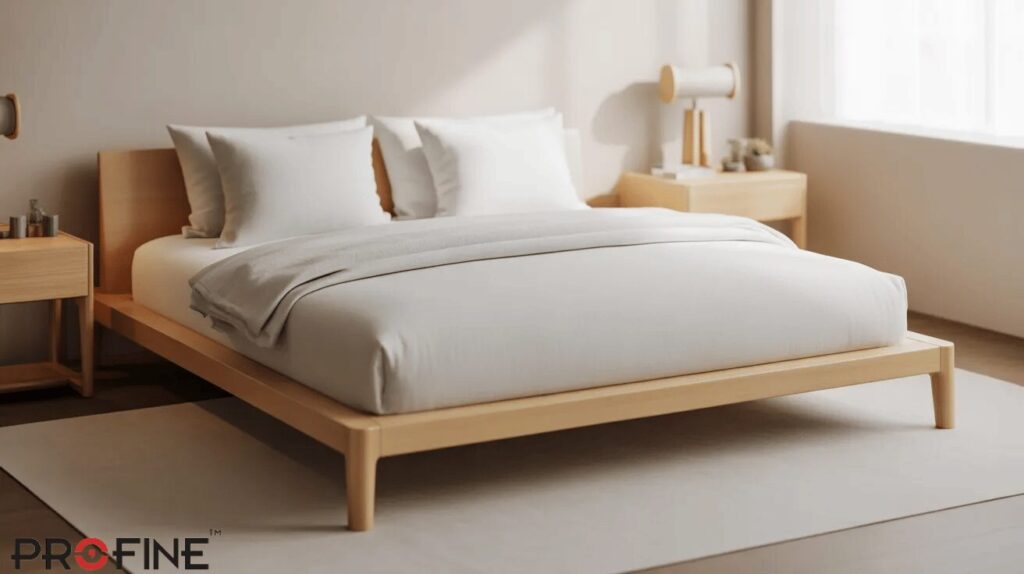 Floor Bed with Side Tables