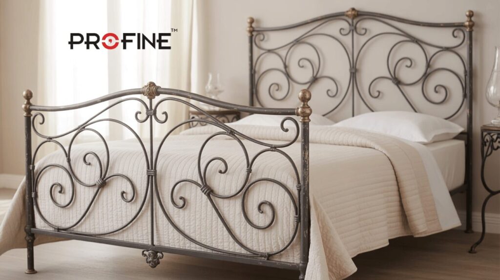Industrial Style Iron Bed