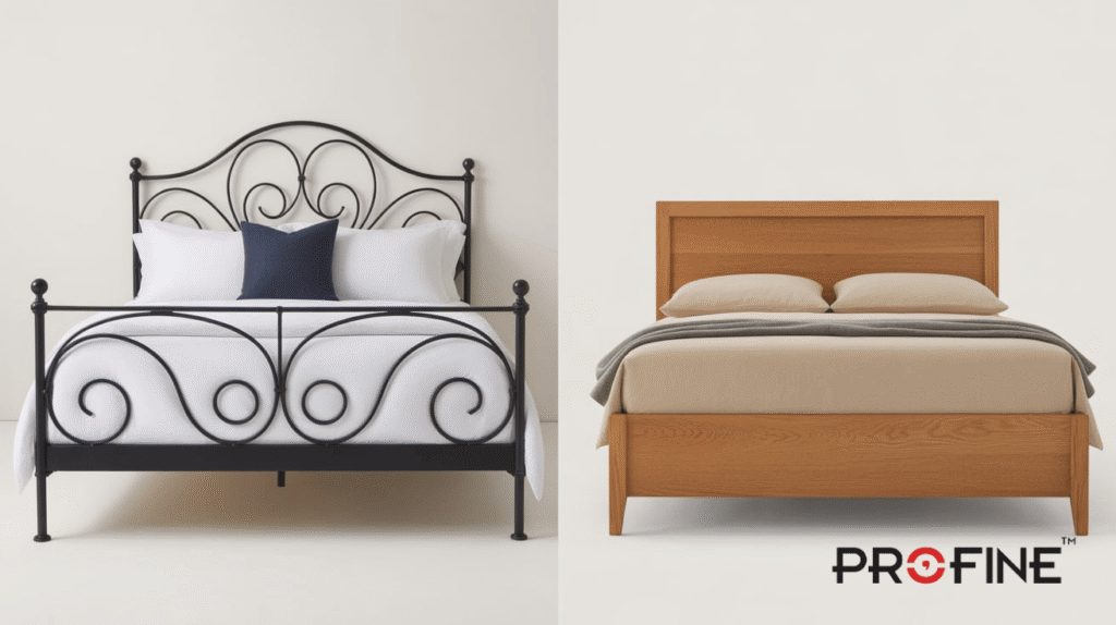 Iron Bed vs Wooden Bed
