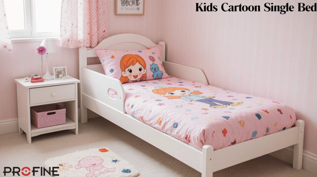 Kids Cartoon Single Bed