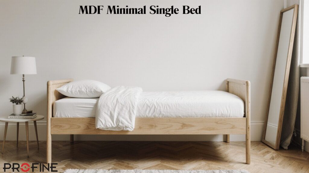 MDF Minimal Single Bed