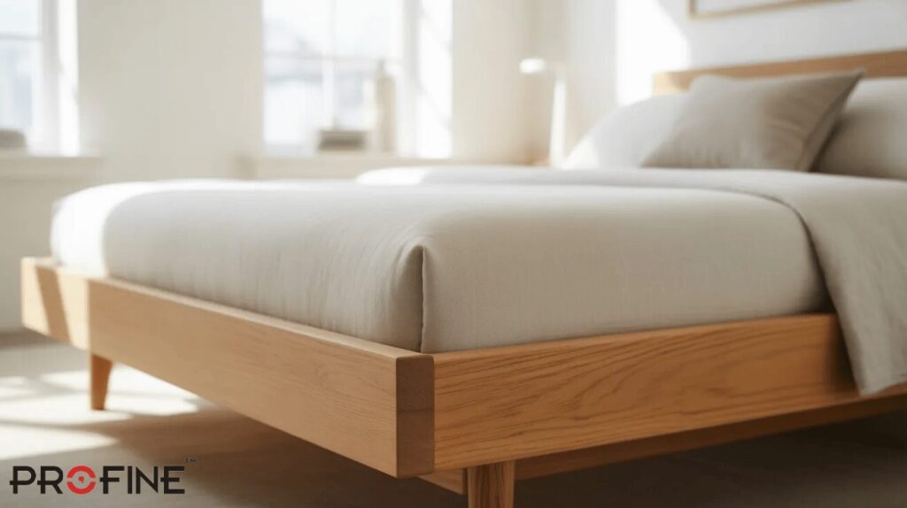 Minimal Wooden Floor Bed