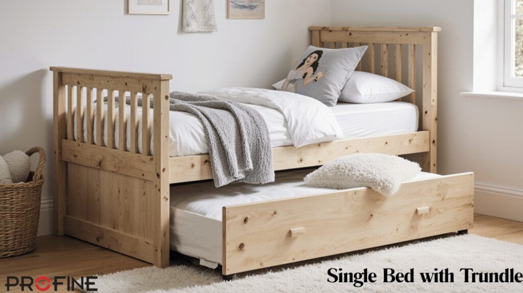 Single Bed with Trundle