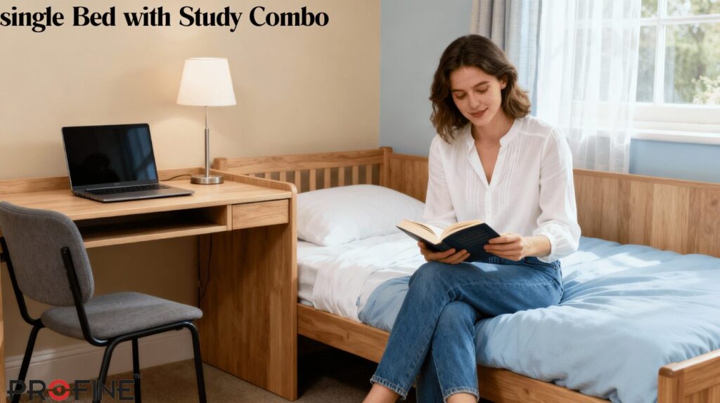 single Bed with Study Combo