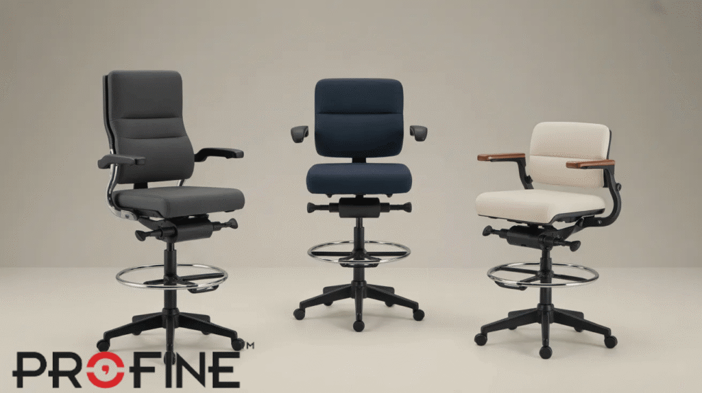  Drafting Office Chair with Foot Ring