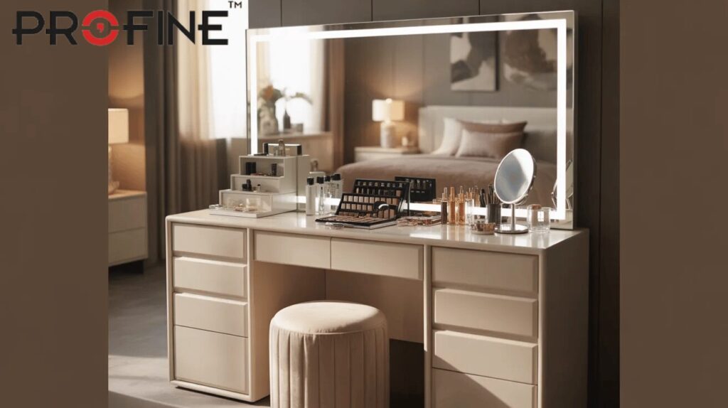  Dressing Table with LED Mirror