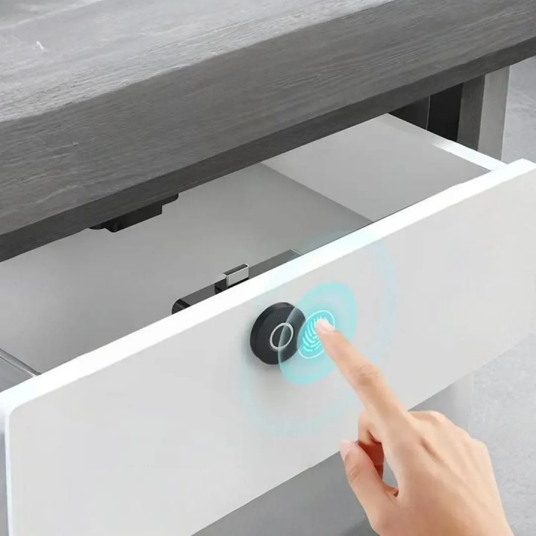 Fingerprint Cabinet Lock – Protect Valuables Instantly | profine Fingerprint Cabinet Lock with biometric sensor and sleek design