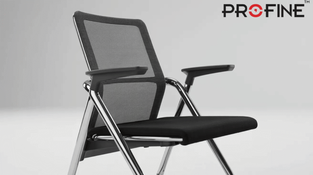 Folding Task Chair with Armrests