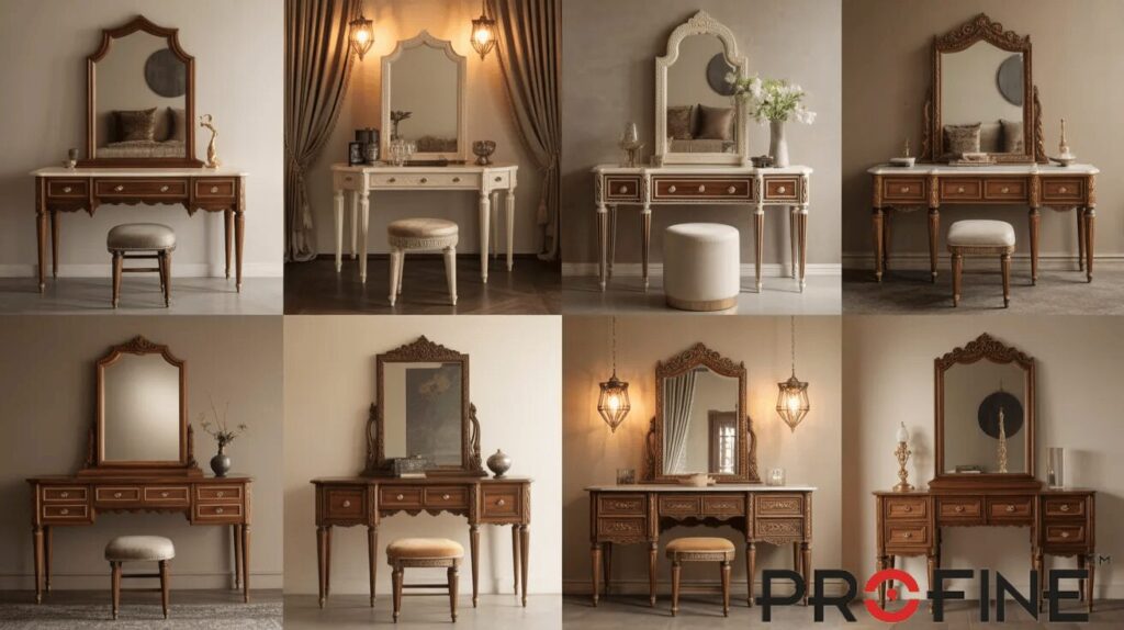  Luxury Dressing Table (Mirror + Console Style)