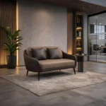 Nobel Double Seater Sofa placed in a minimalist home setting