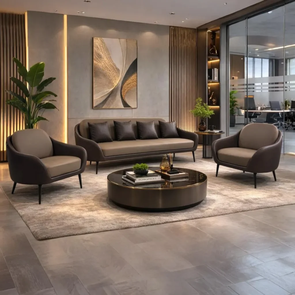 Modern Nobel Three Seater Sofa crafted for durability and comfort