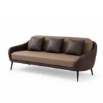 Nobel Three Seater Sofa with wide seating and stylish armrests