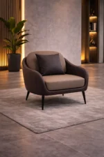 Modern Nobel Single Seater Sofa crafted for durability and comfort